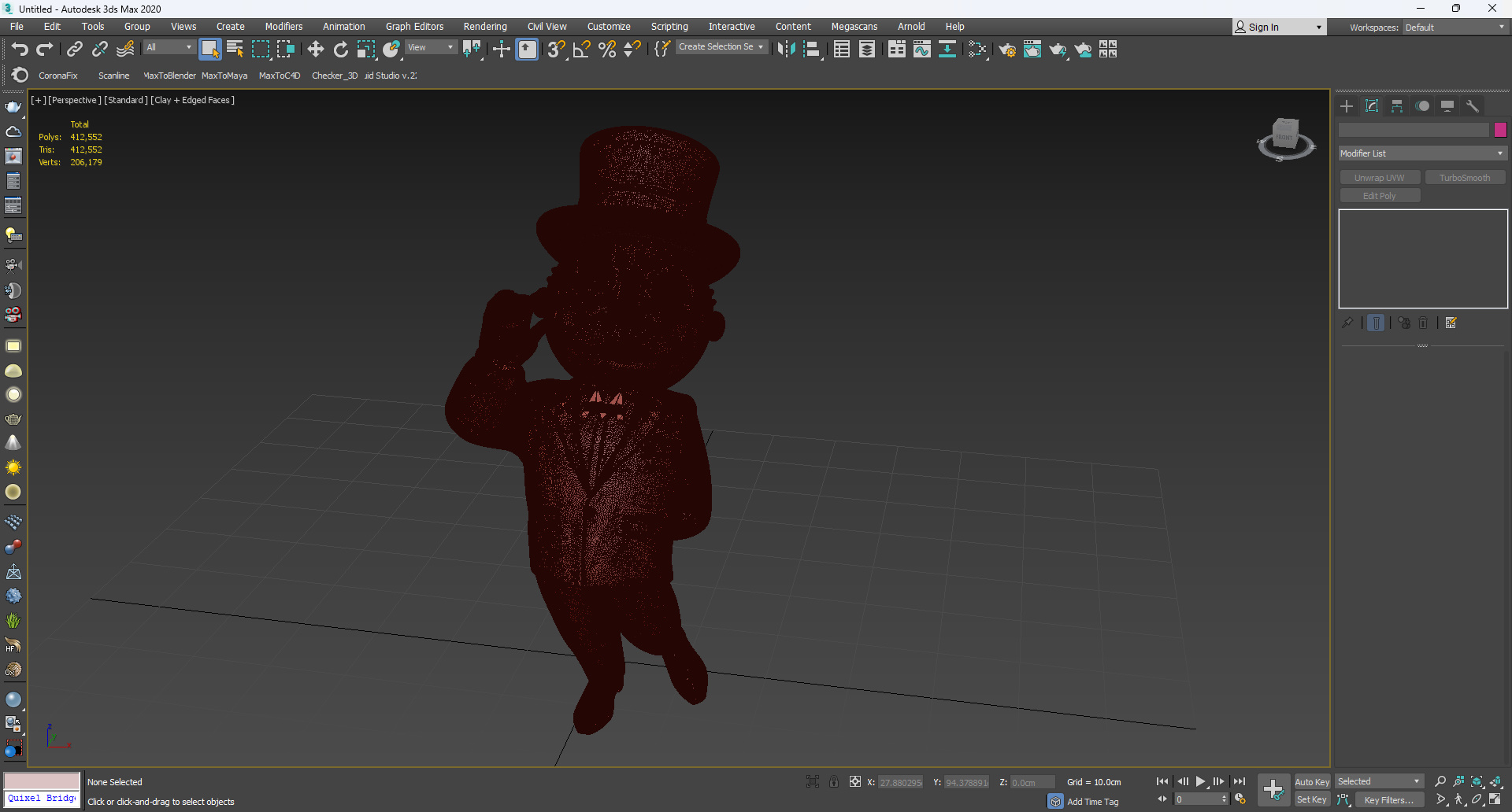 3D model Mr Monopoly Moustache Twirl Pose for 3D Print