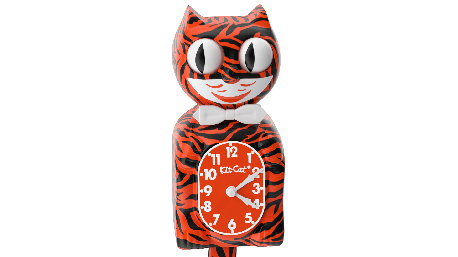 Bengal Tiger Kit Cat Clock Rigged for Maya 3D