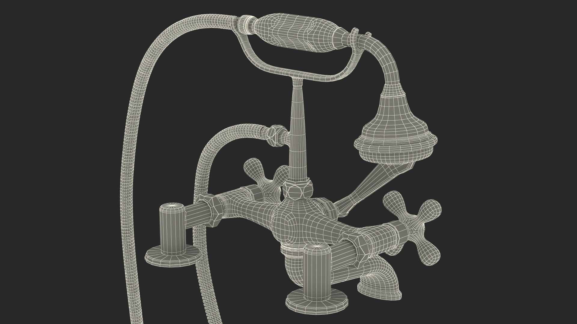 3D model Classic Bath Shower Mixer