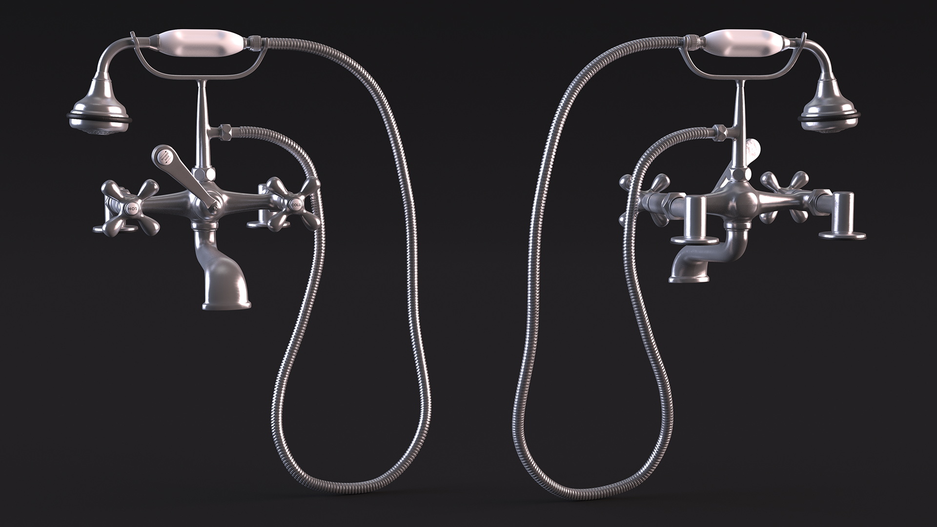 3D model Classic Bath Shower Mixer