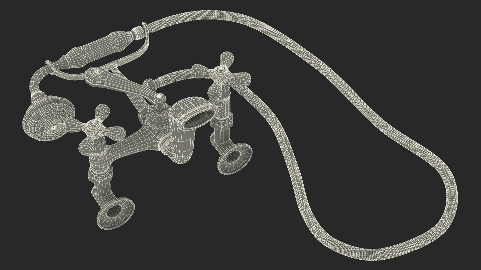 3D model Classic Bath Shower Mixer