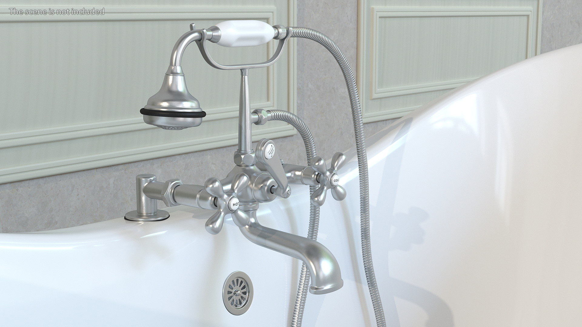 3D model Classic Bath Shower Mixer