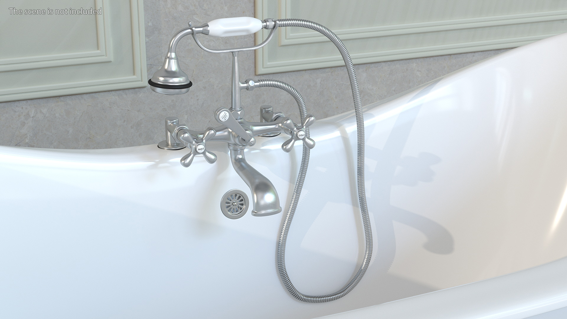 3D model Classic Bath Shower Mixer