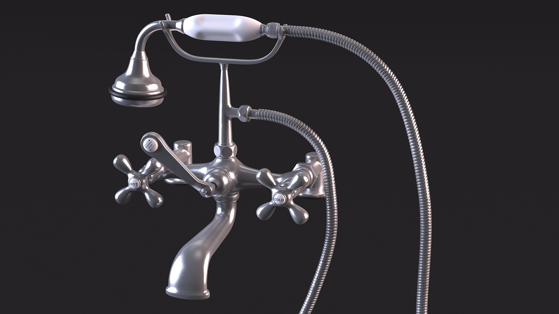 3D model Classic Bath Shower Mixer