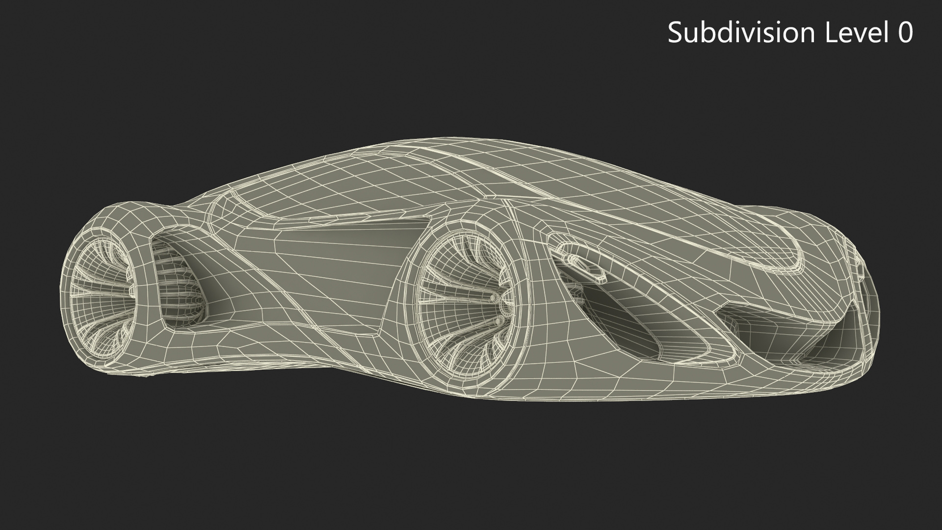 3D Futuristic S-Class Concept Vehicle Silver