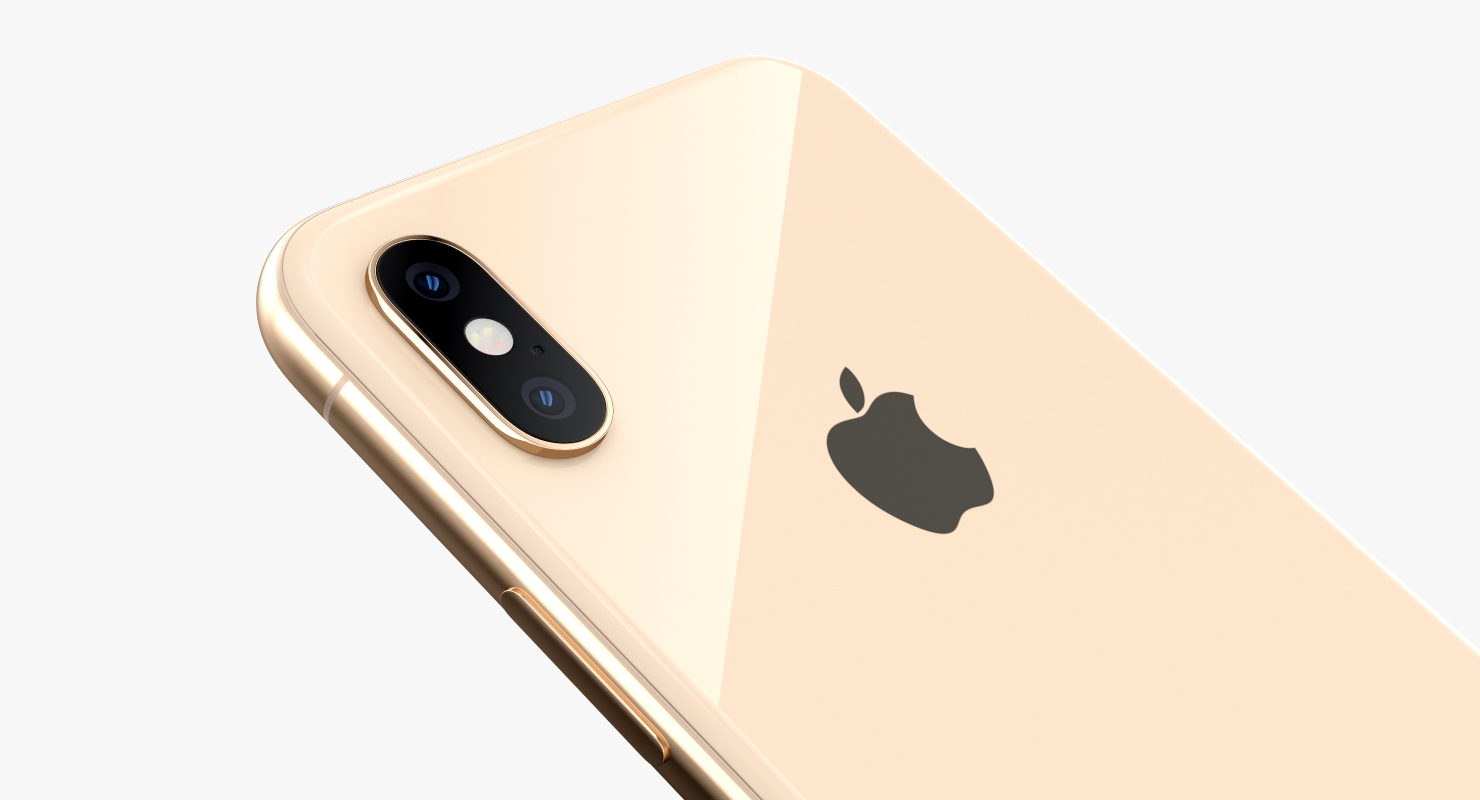 Apple iPhone XS Max Gold 3D model