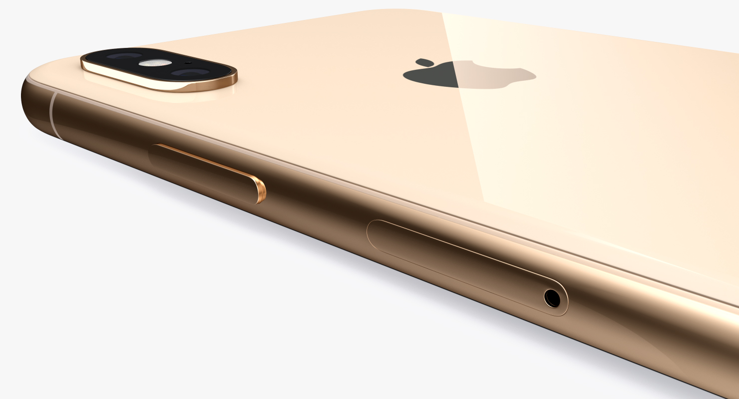 Apple iPhone XS Max Gold 3D model