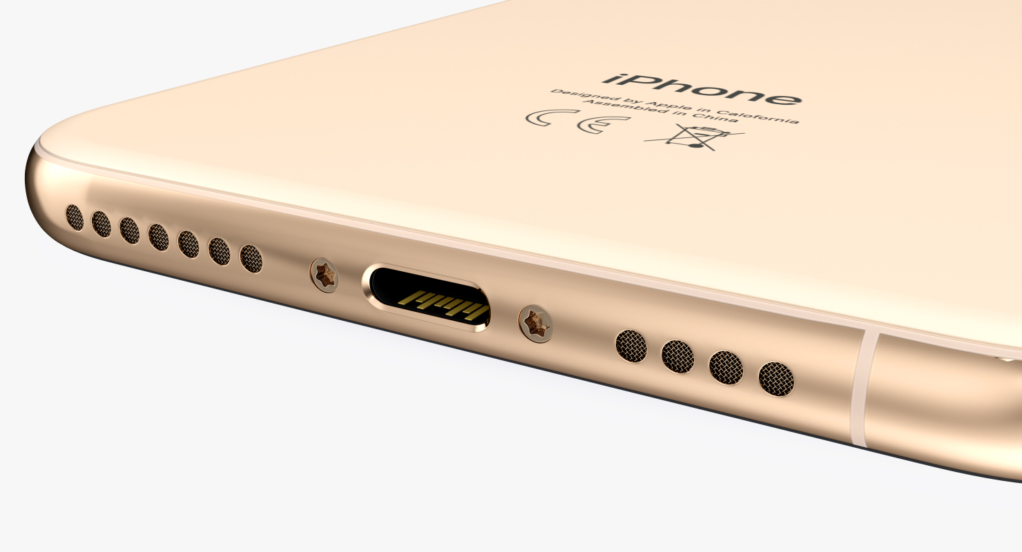 Apple iPhone XS Max Gold 3D model