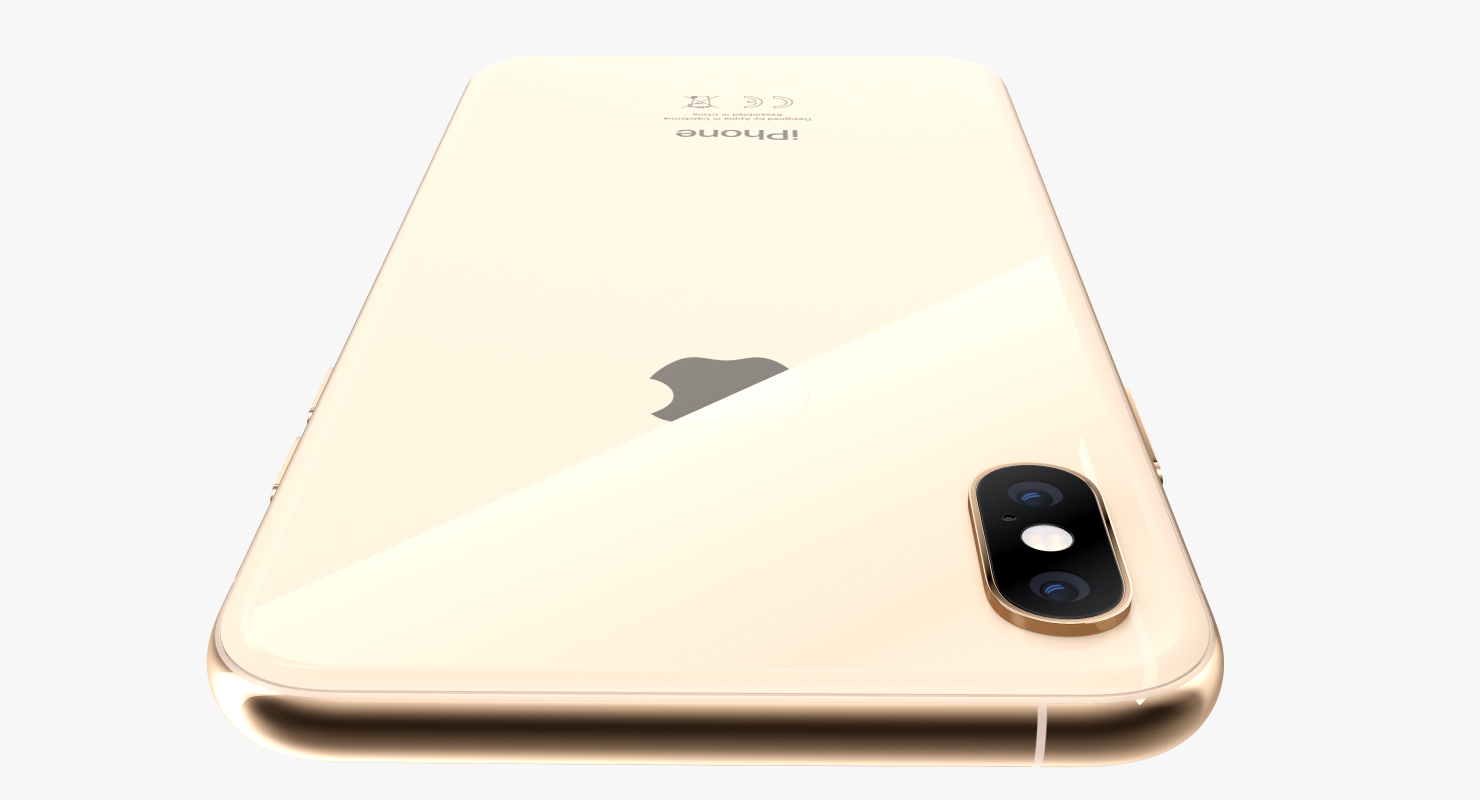 Apple iPhone XS Max Gold 3D model