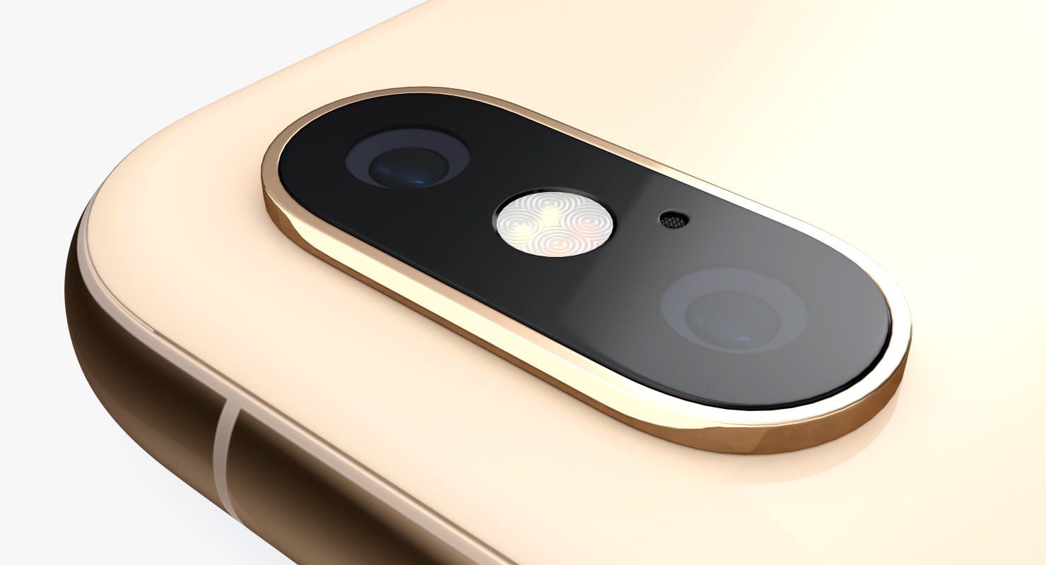 Apple iPhone XS Max Gold 3D model