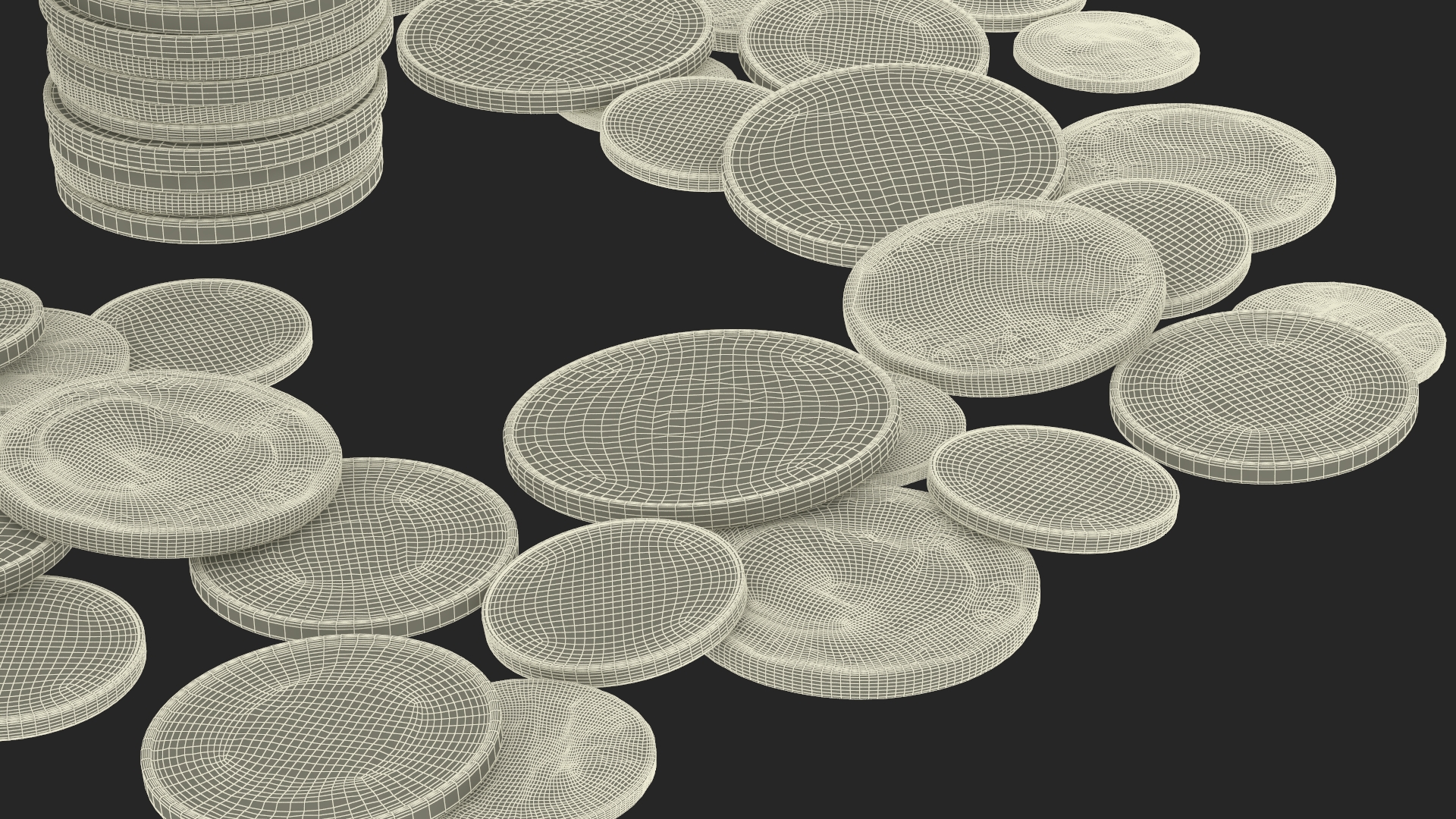 Inflation Arrow Graph with Coins 3D