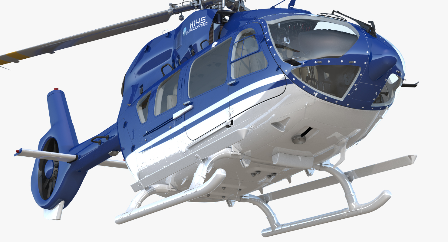 3D model Civil Helicopter Airbus H145 Rigged