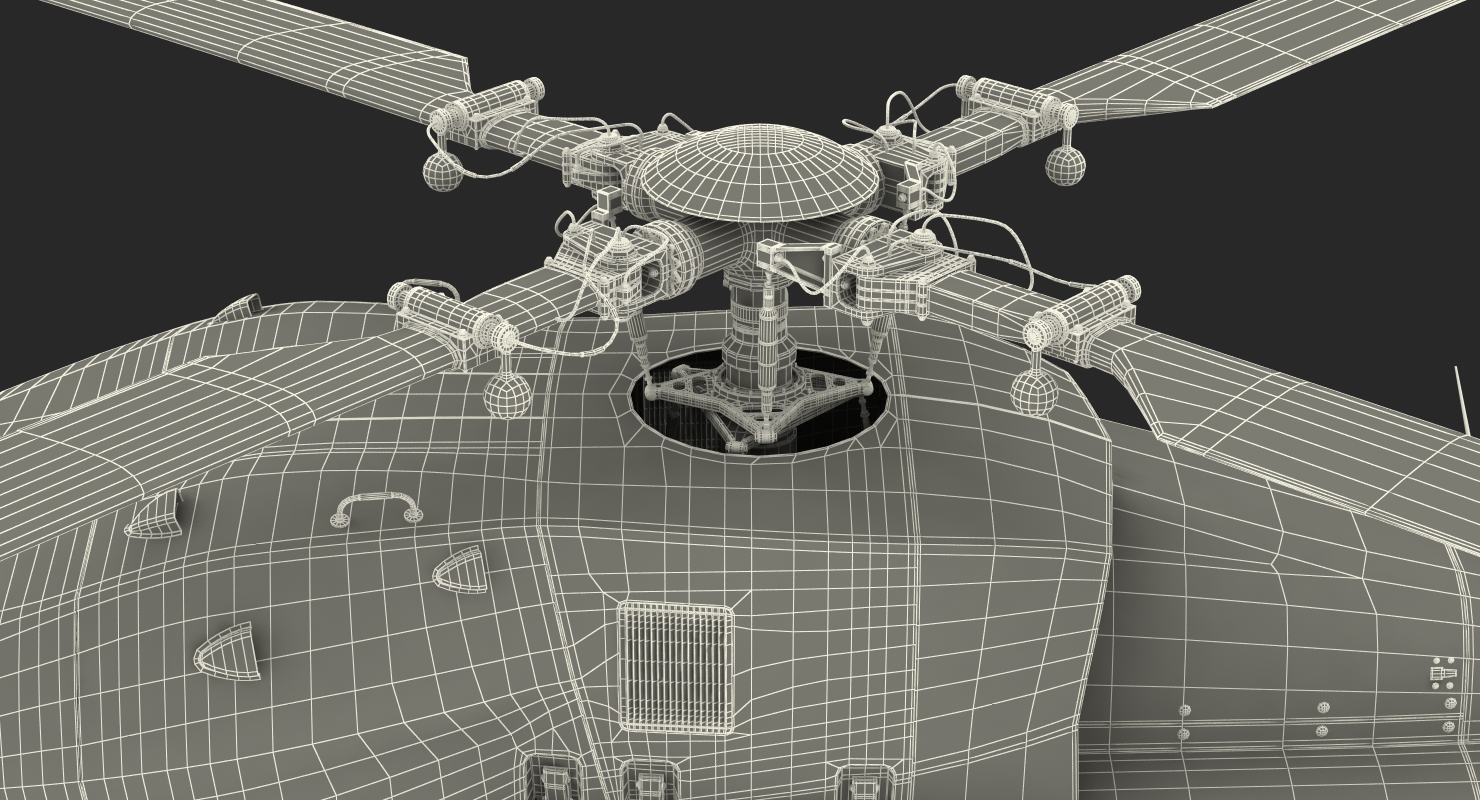 3D model Civil Helicopter Airbus H145 Rigged