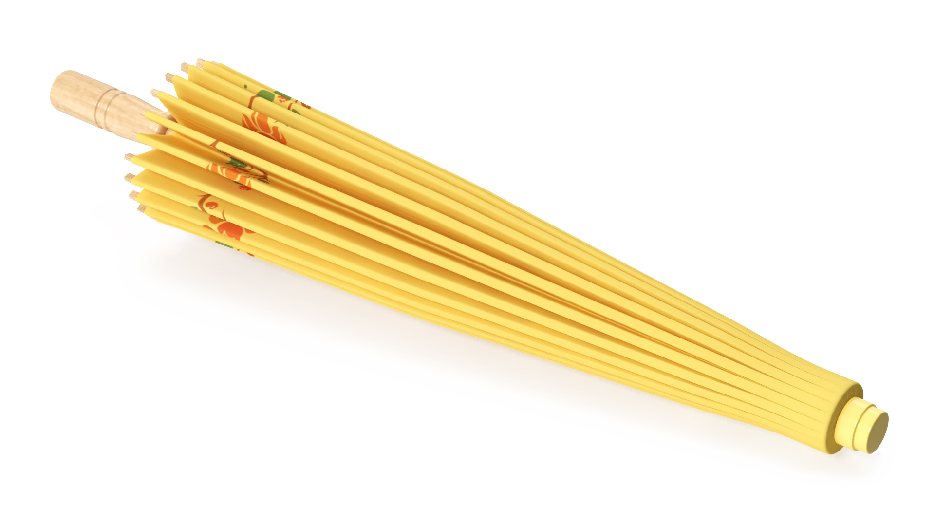 3D Chinese Traditional Ancient Umbrella Closed model