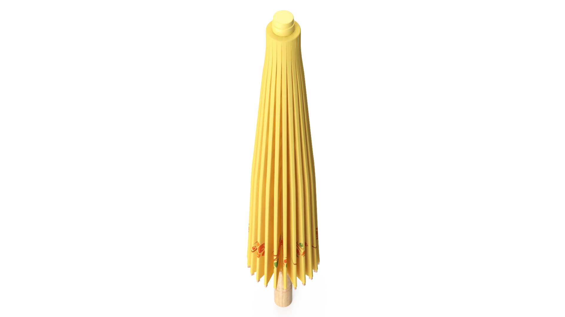 3D Chinese Traditional Ancient Umbrella Closed model