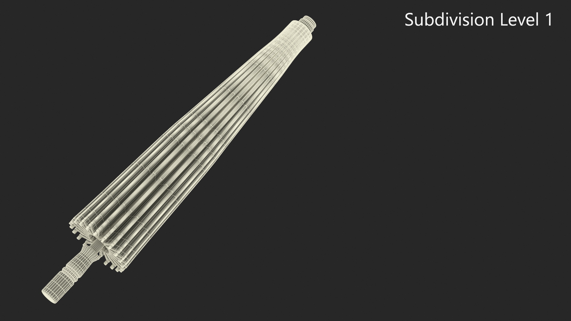 3D Chinese Traditional Ancient Umbrella Closed model