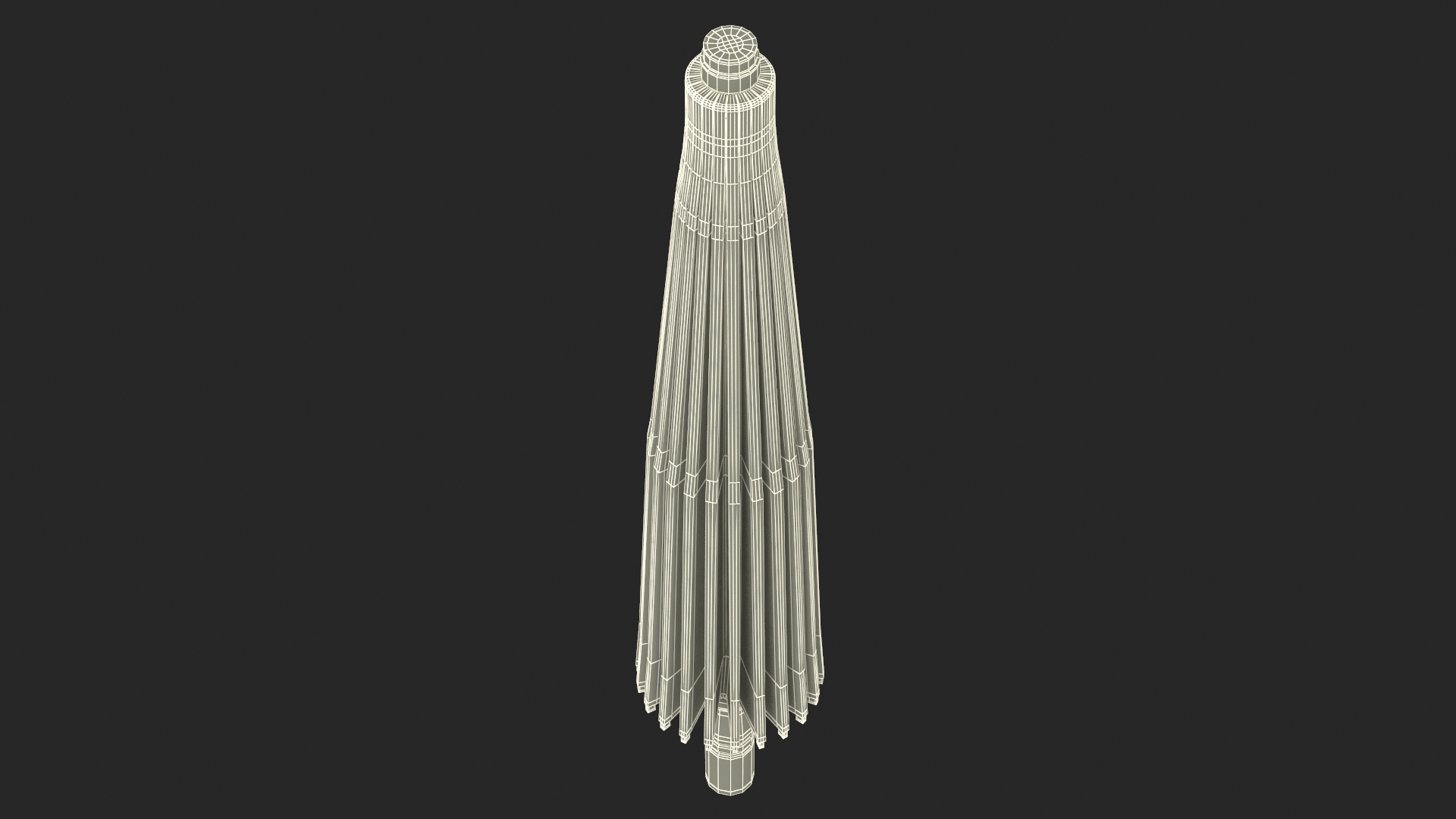 3D Chinese Traditional Ancient Umbrella Closed model