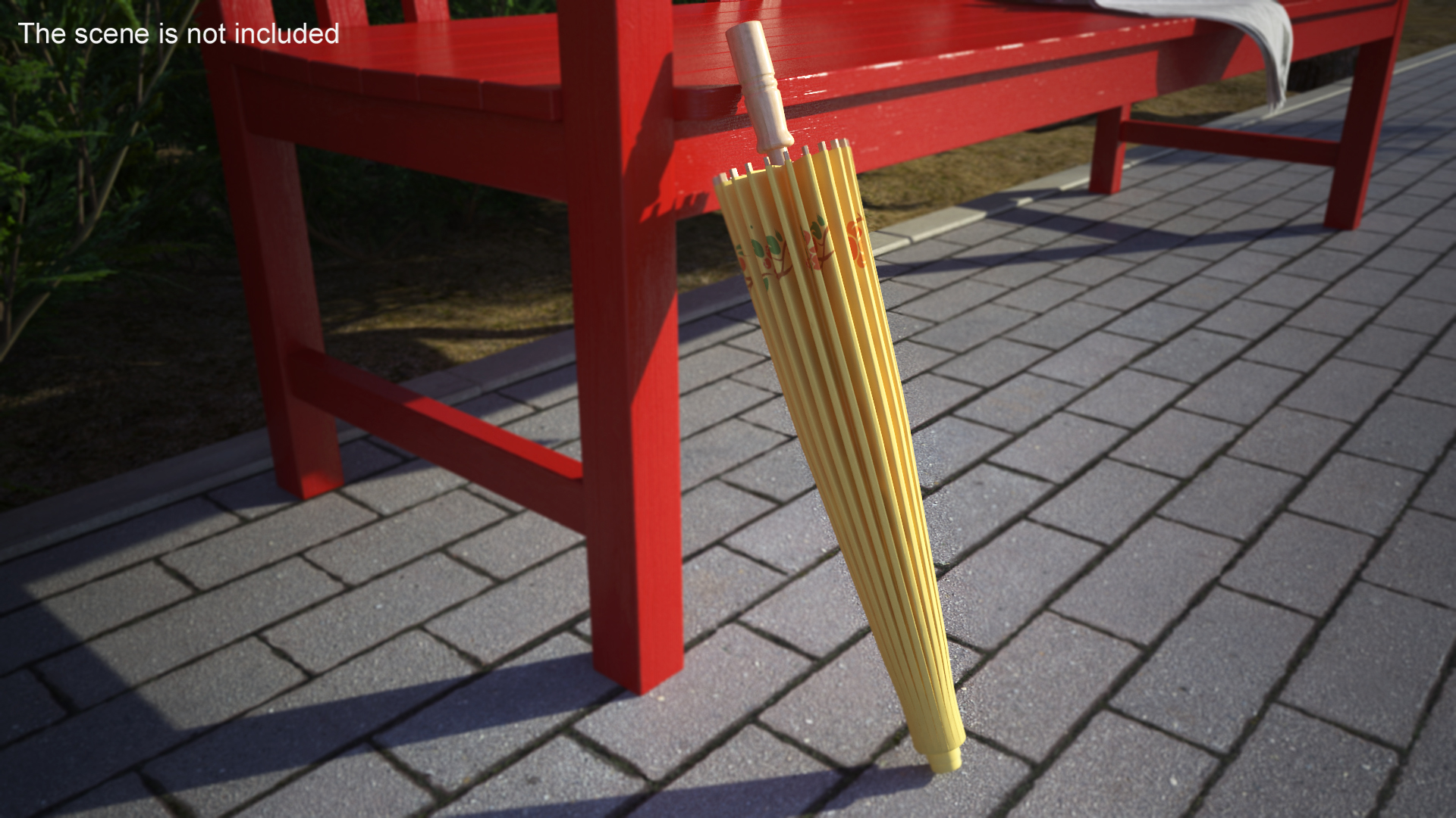 3D Chinese Traditional Ancient Umbrella Closed model