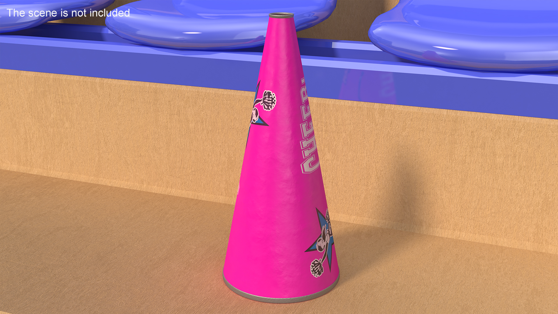 Megaphone Cone Pink 3D model