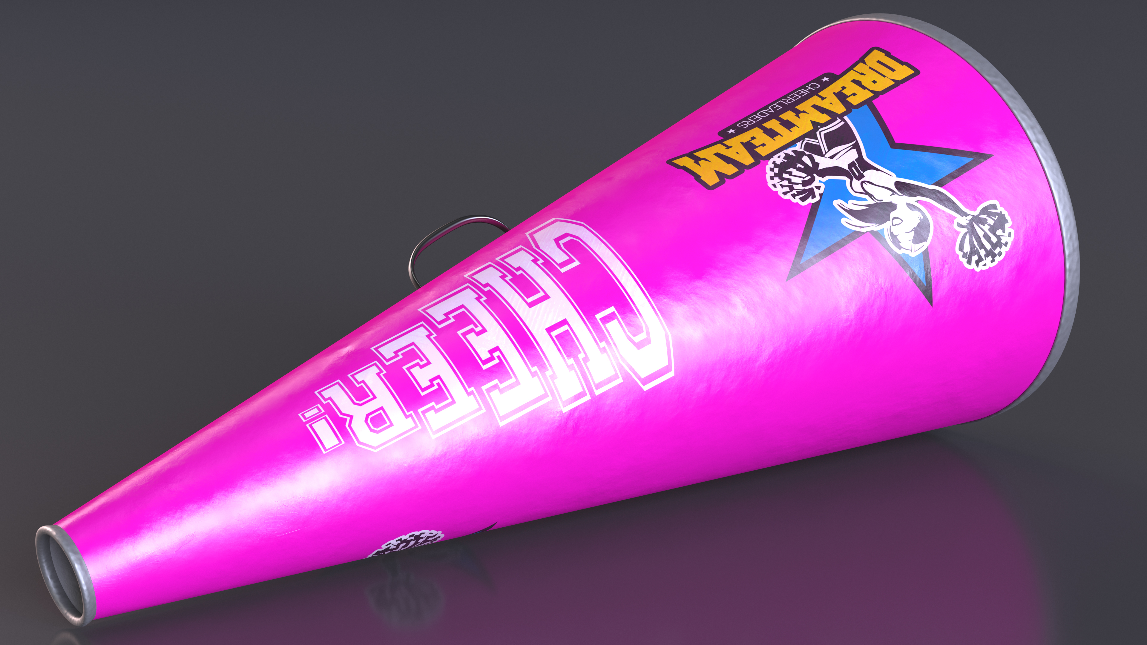 Megaphone Cone Pink 3D model