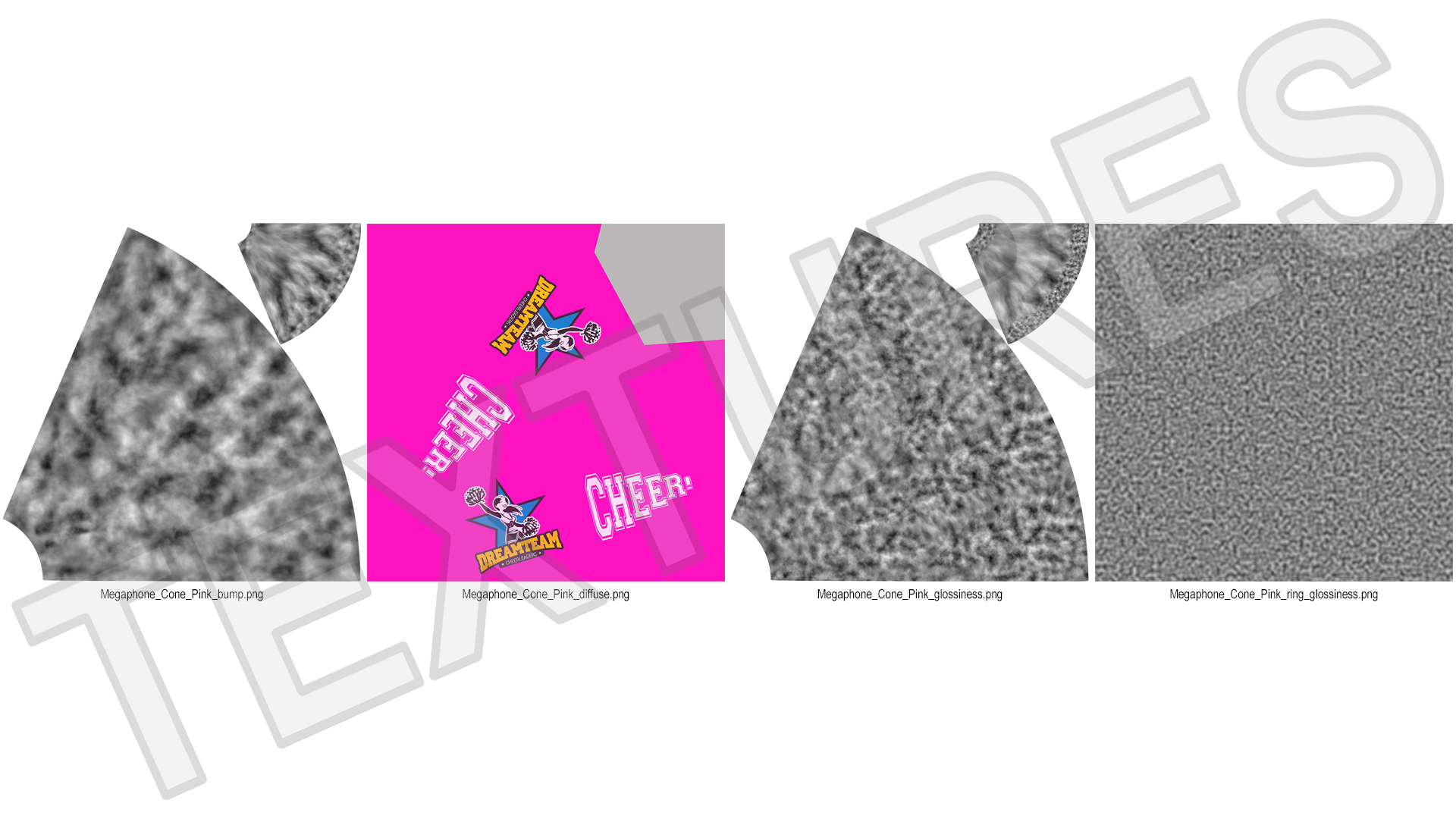 Megaphone Cone Pink 3D model