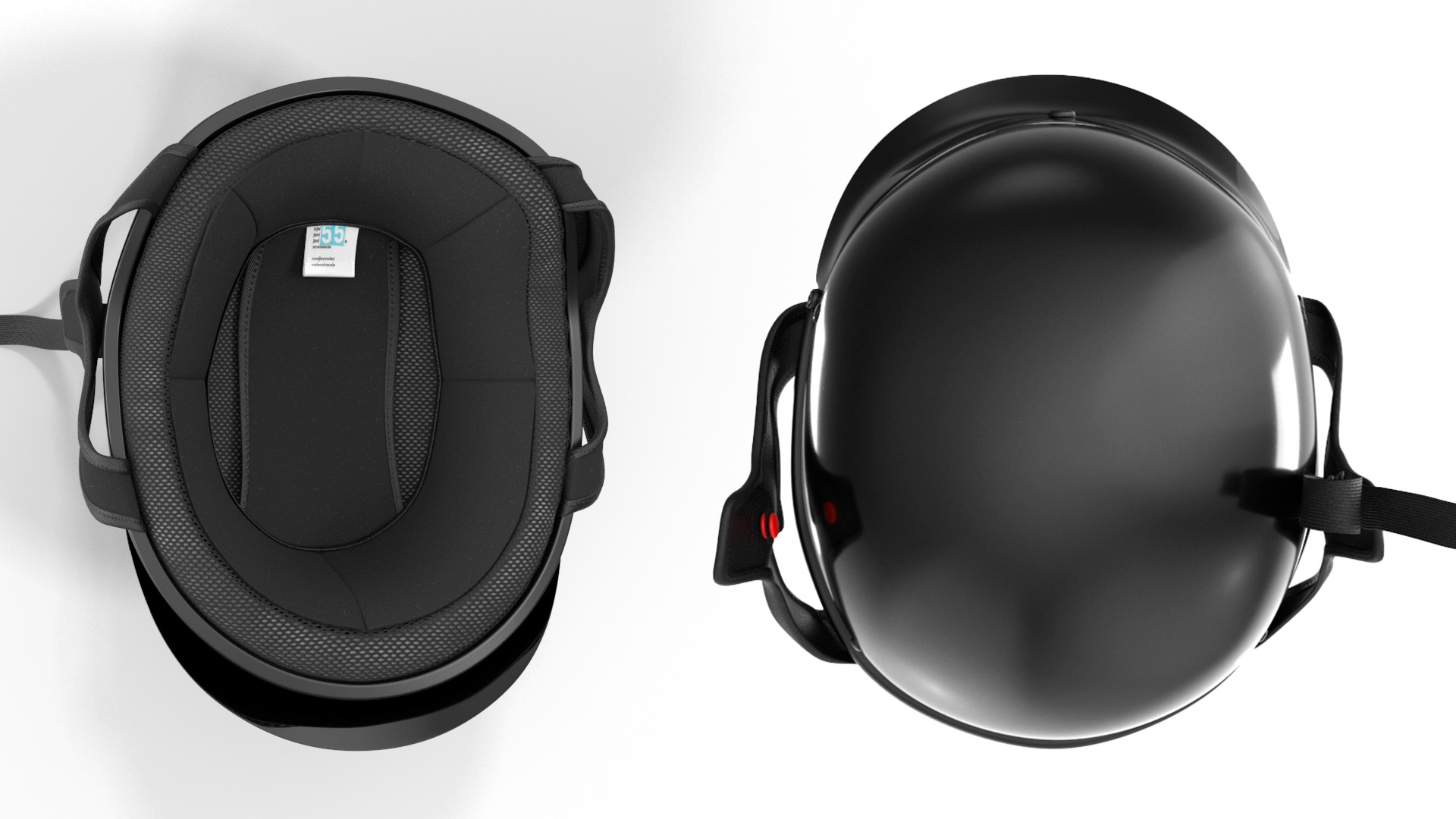 3D Motorcycle Half Helmet Lying model