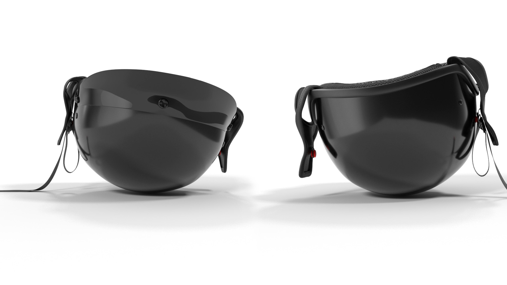 3D Motorcycle Half Helmet Lying model