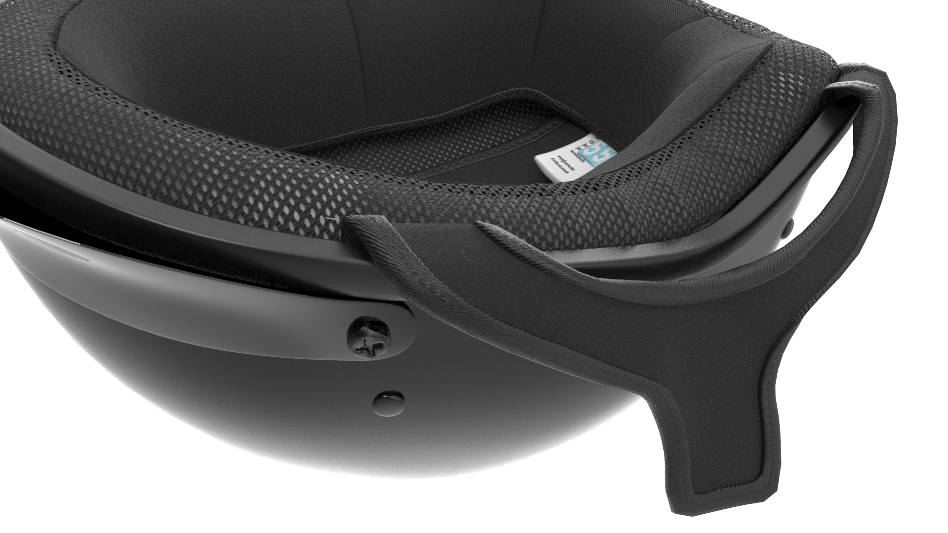 3D Motorcycle Half Helmet Lying model
