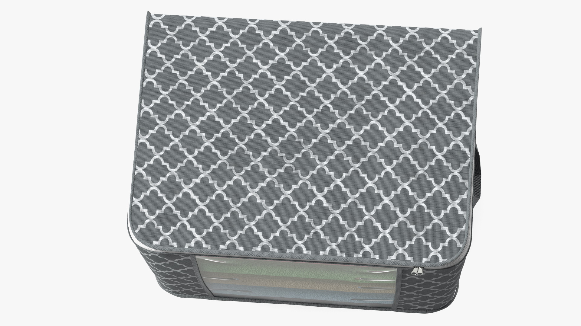 3D Clothes Storage Bin Foldable Grey model