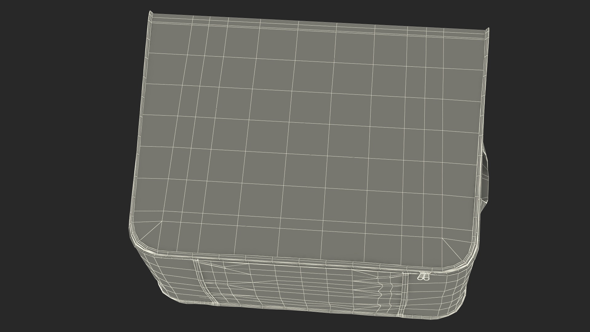 3D Clothes Storage Bin Foldable Grey model