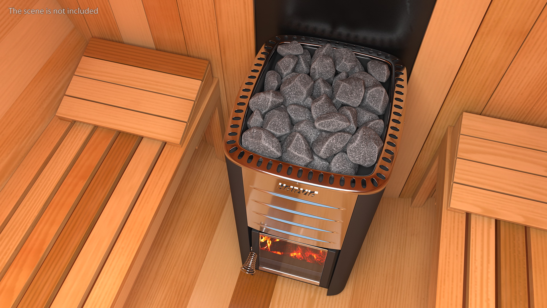 3D Harvia M3 Woodburning Sauna Stove model
