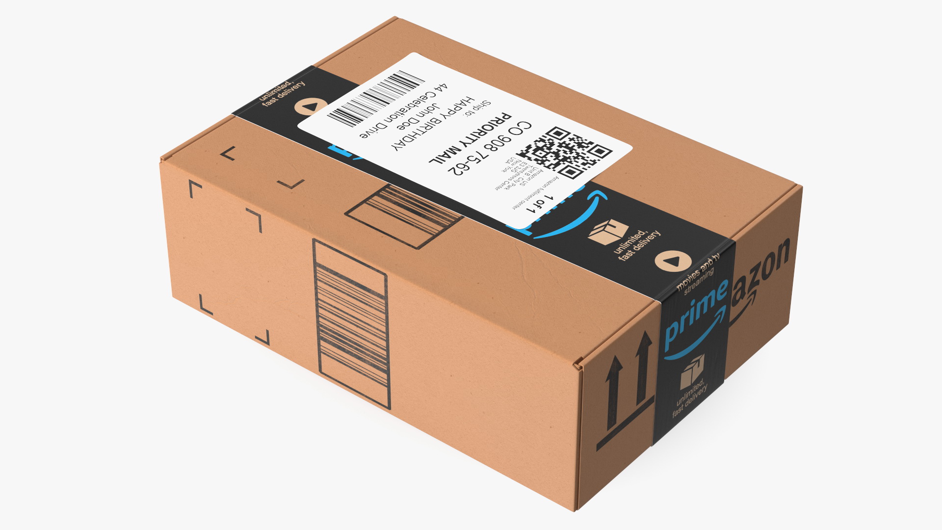 Amazon Parcels Box 26x18x10 3D