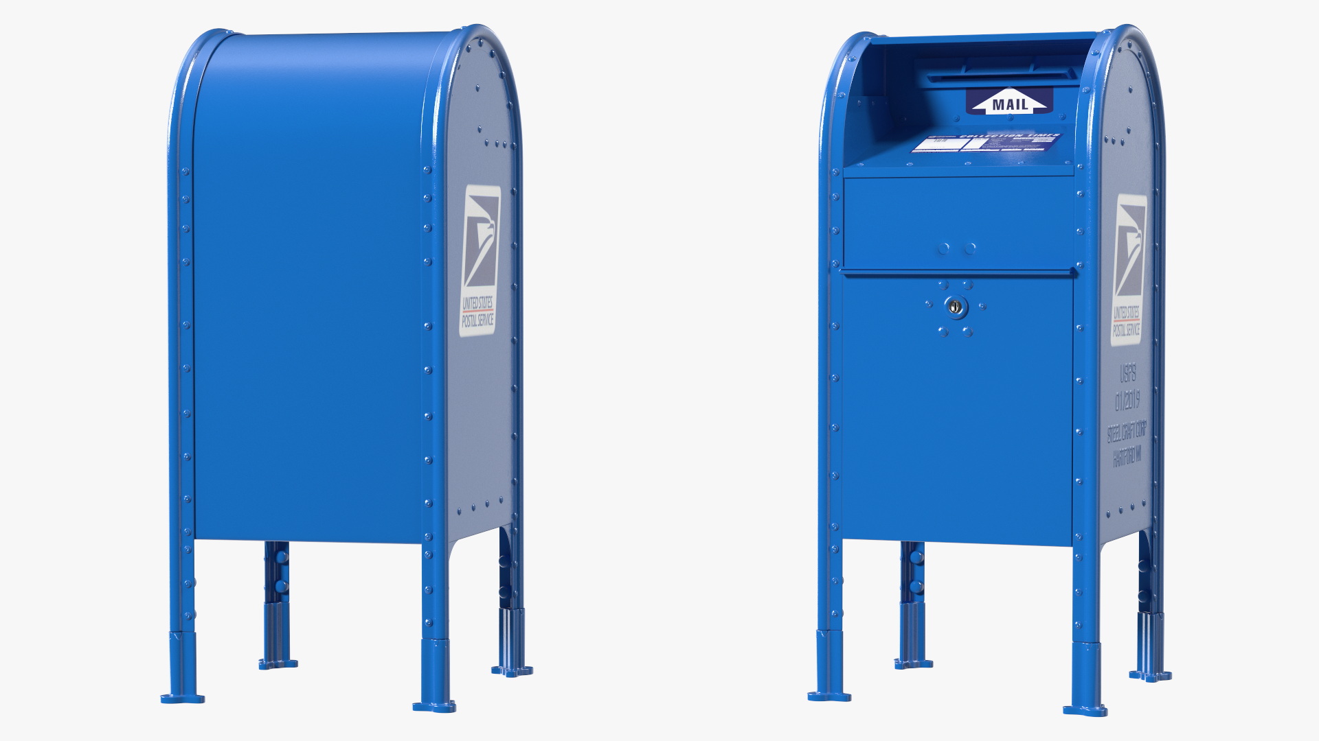 US Post Office dropbox 3D