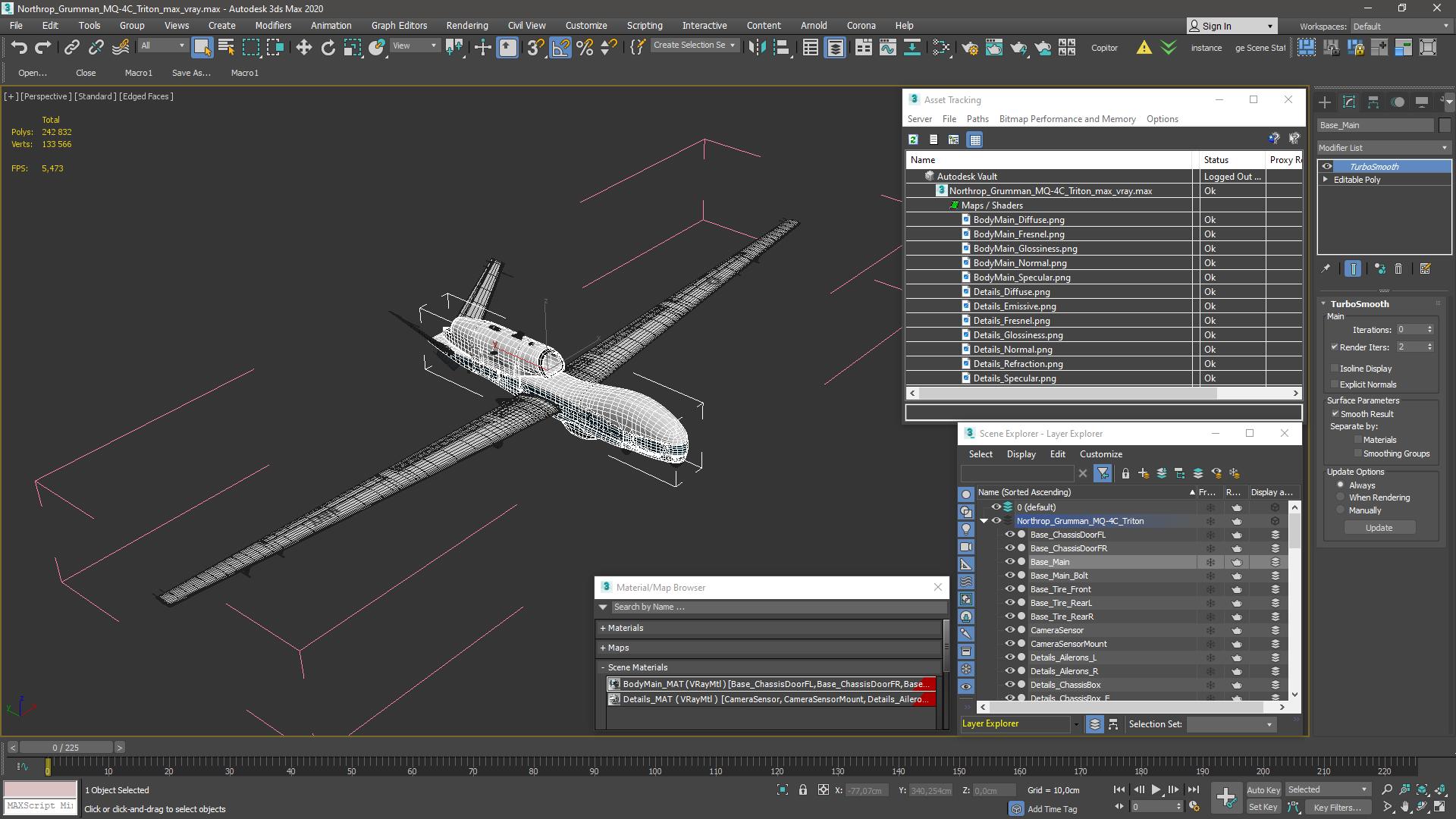 Northrop Grumman MQ-4C Triton 3D model