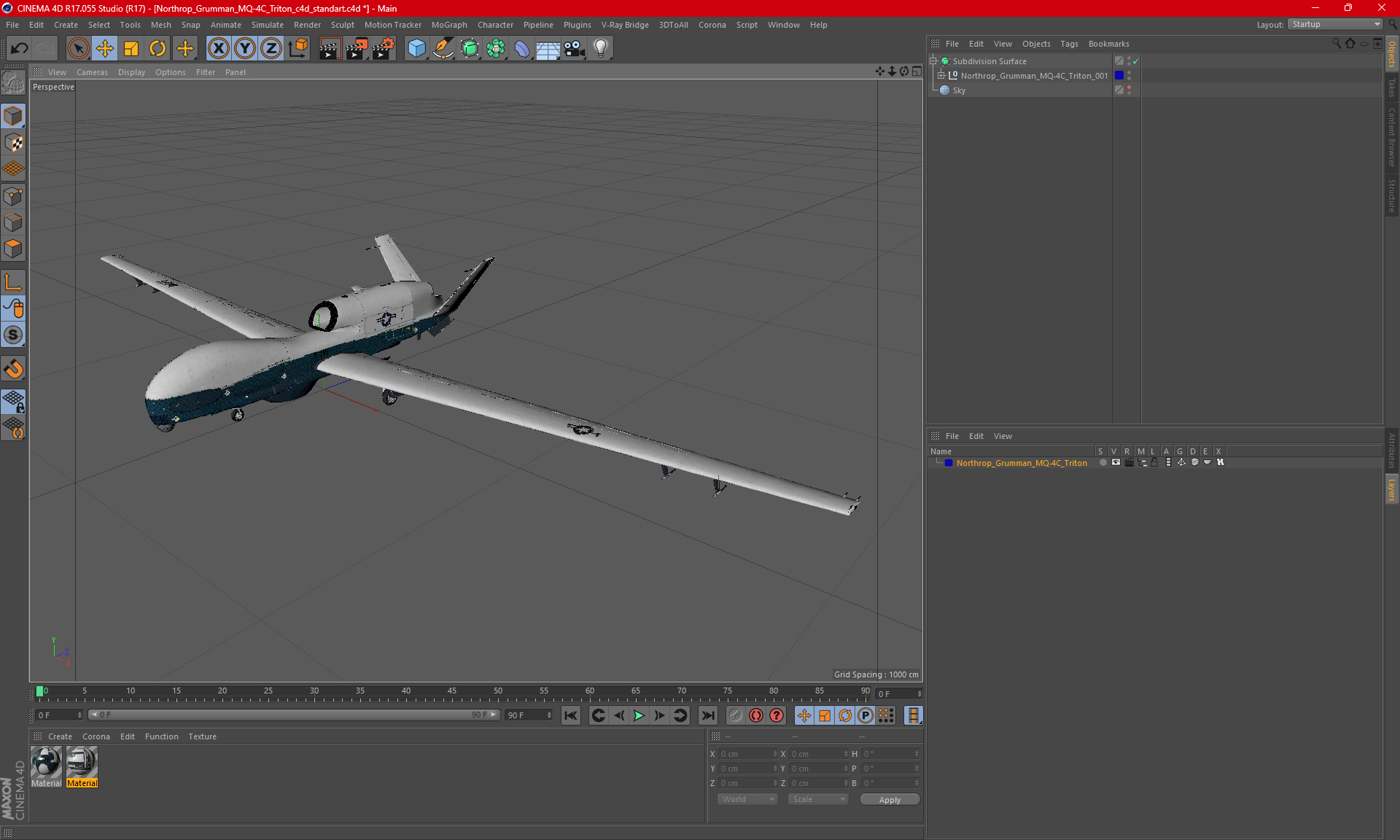 Northrop Grumman MQ-4C Triton 3D model