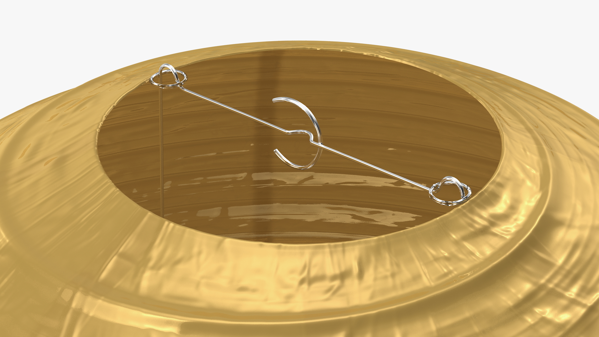 Round Paper Lantern Gold 3D model