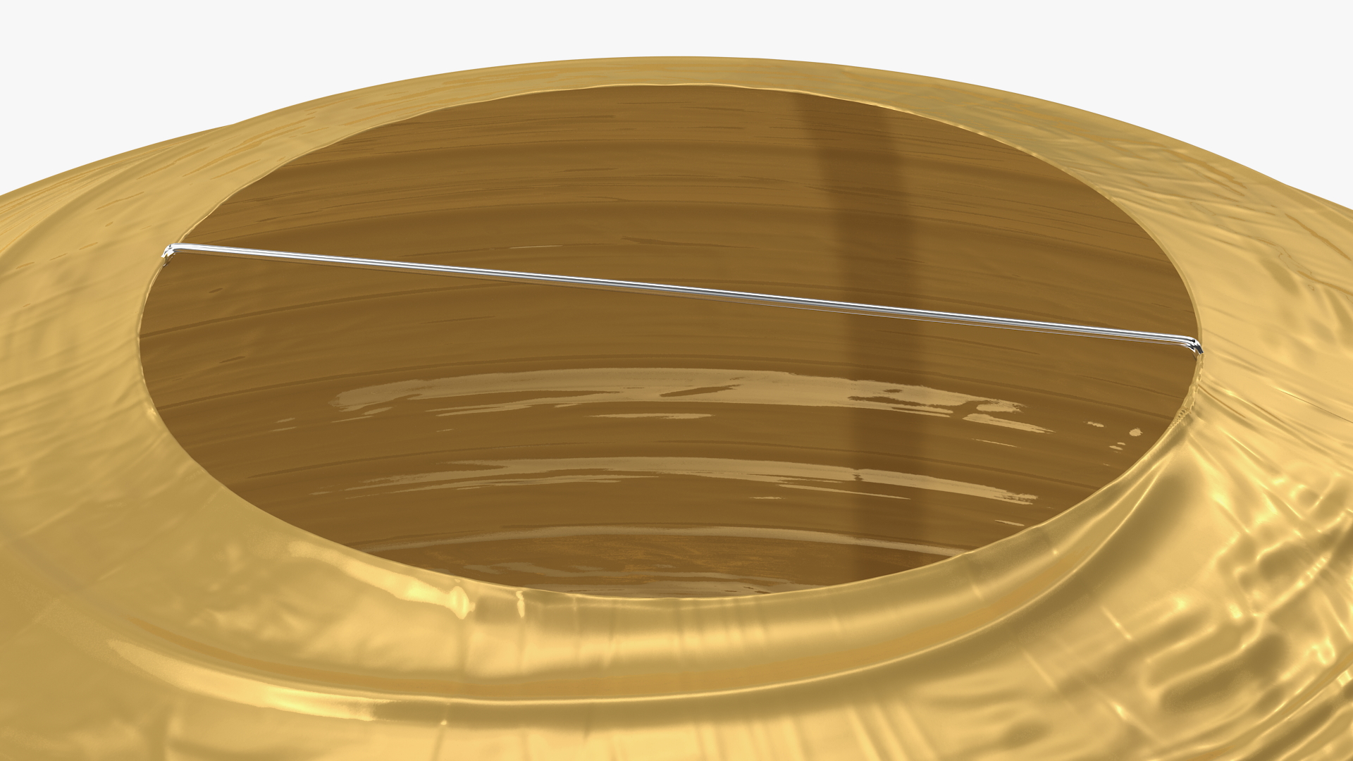 Round Paper Lantern Gold 3D model
