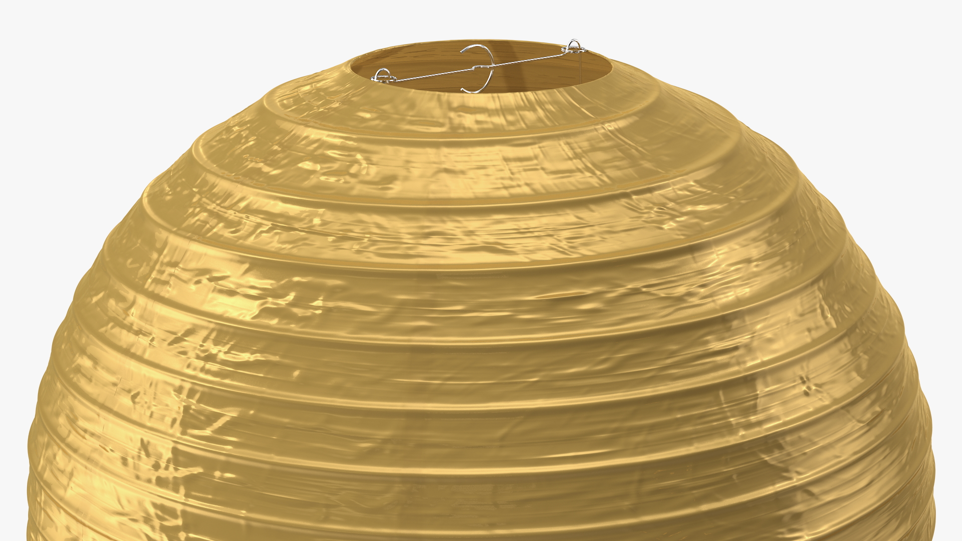 Round Paper Lantern Gold 3D model