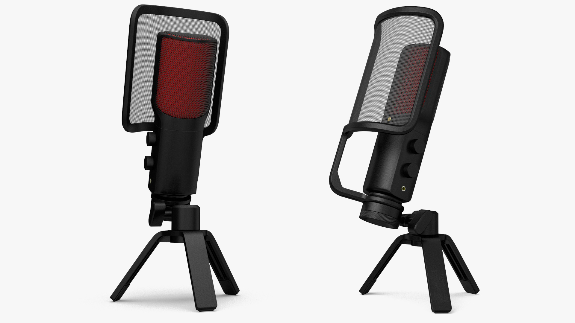 3D Studio Microphone with Pop Filter model