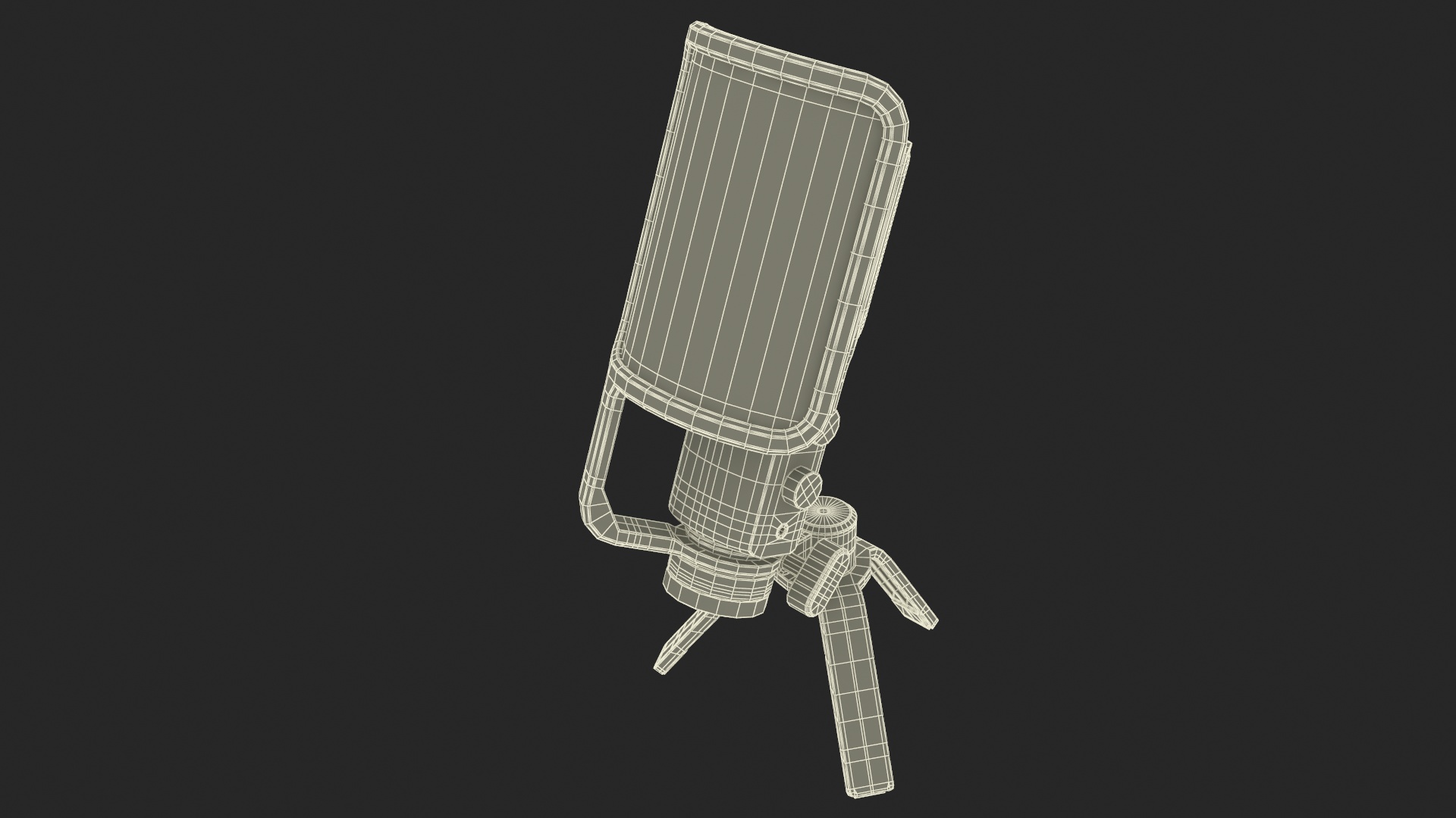 3D Studio Microphone with Pop Filter model