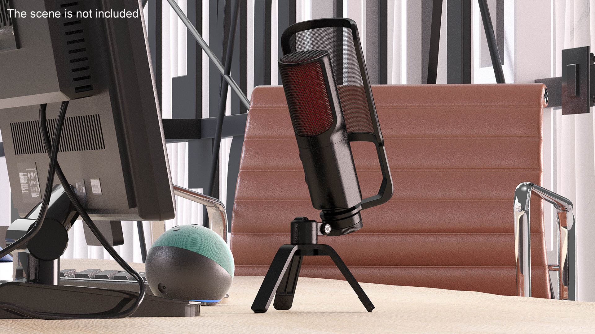3D Studio Microphone with Pop Filter model