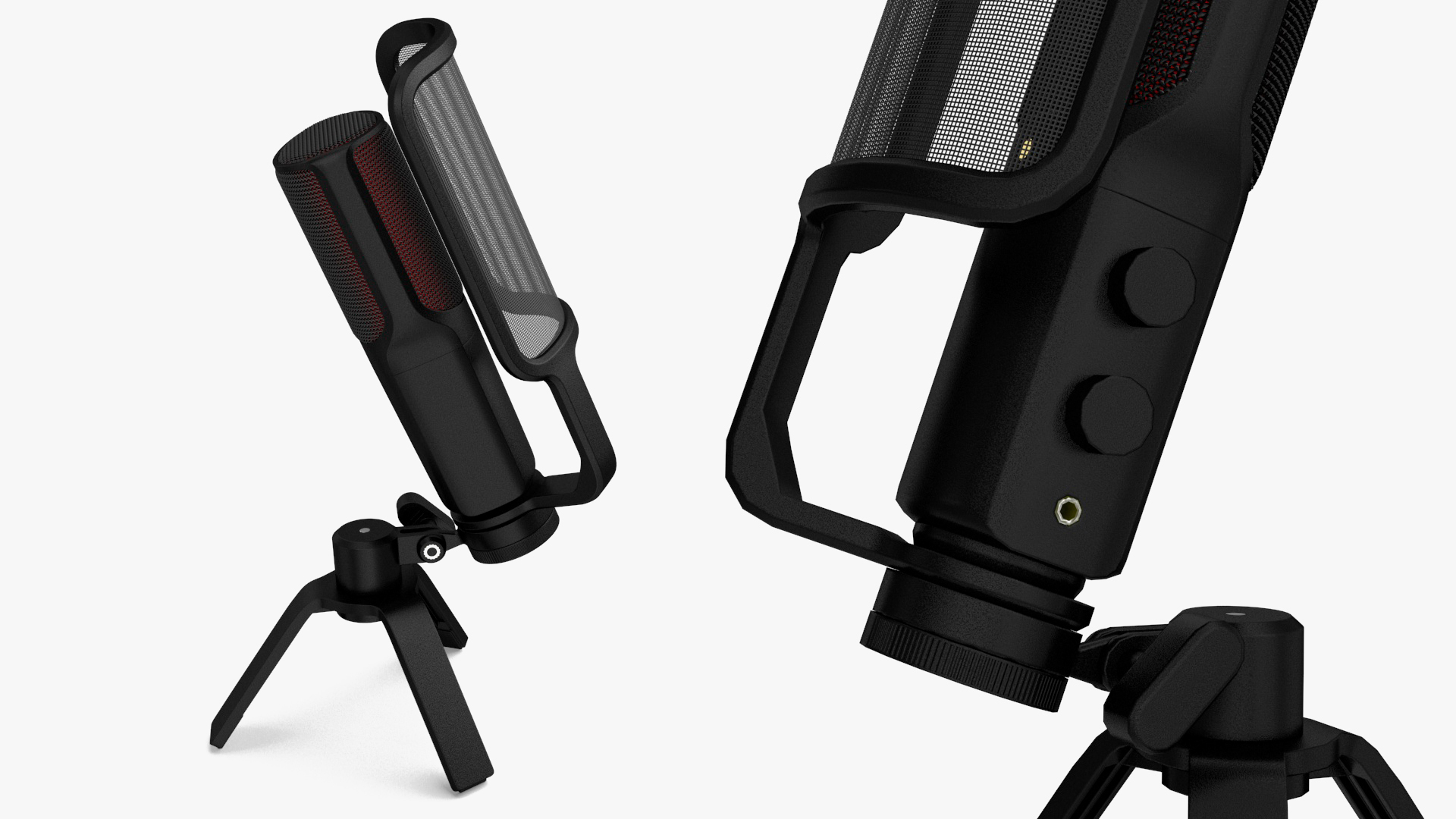 3D Studio Microphone with Pop Filter model