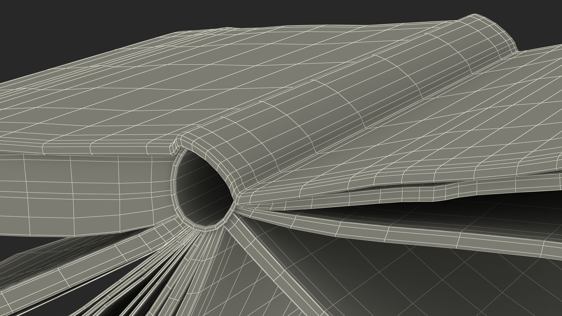 3D model Half Opened Very Old Book