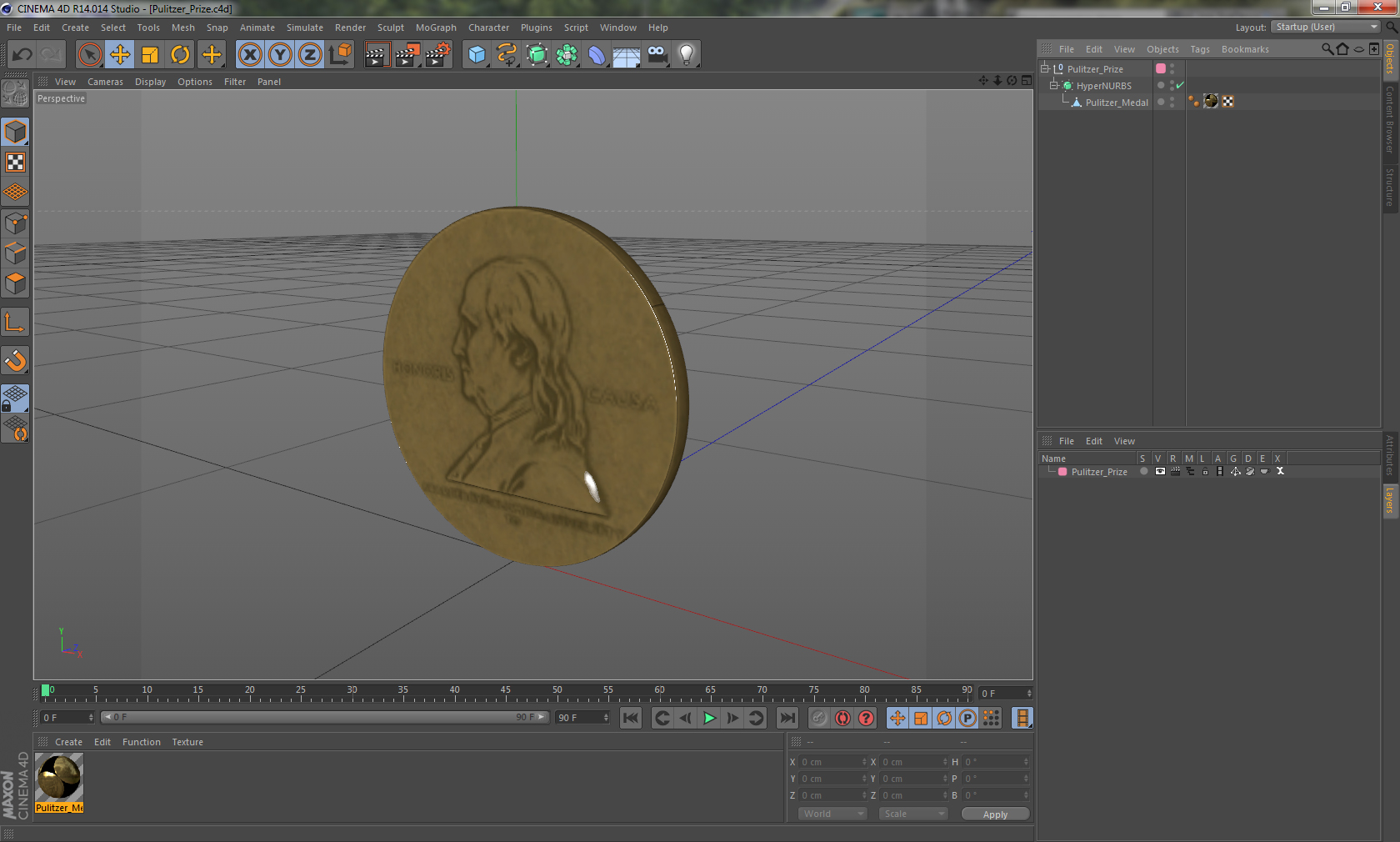 Pulitzer Prize 3D model