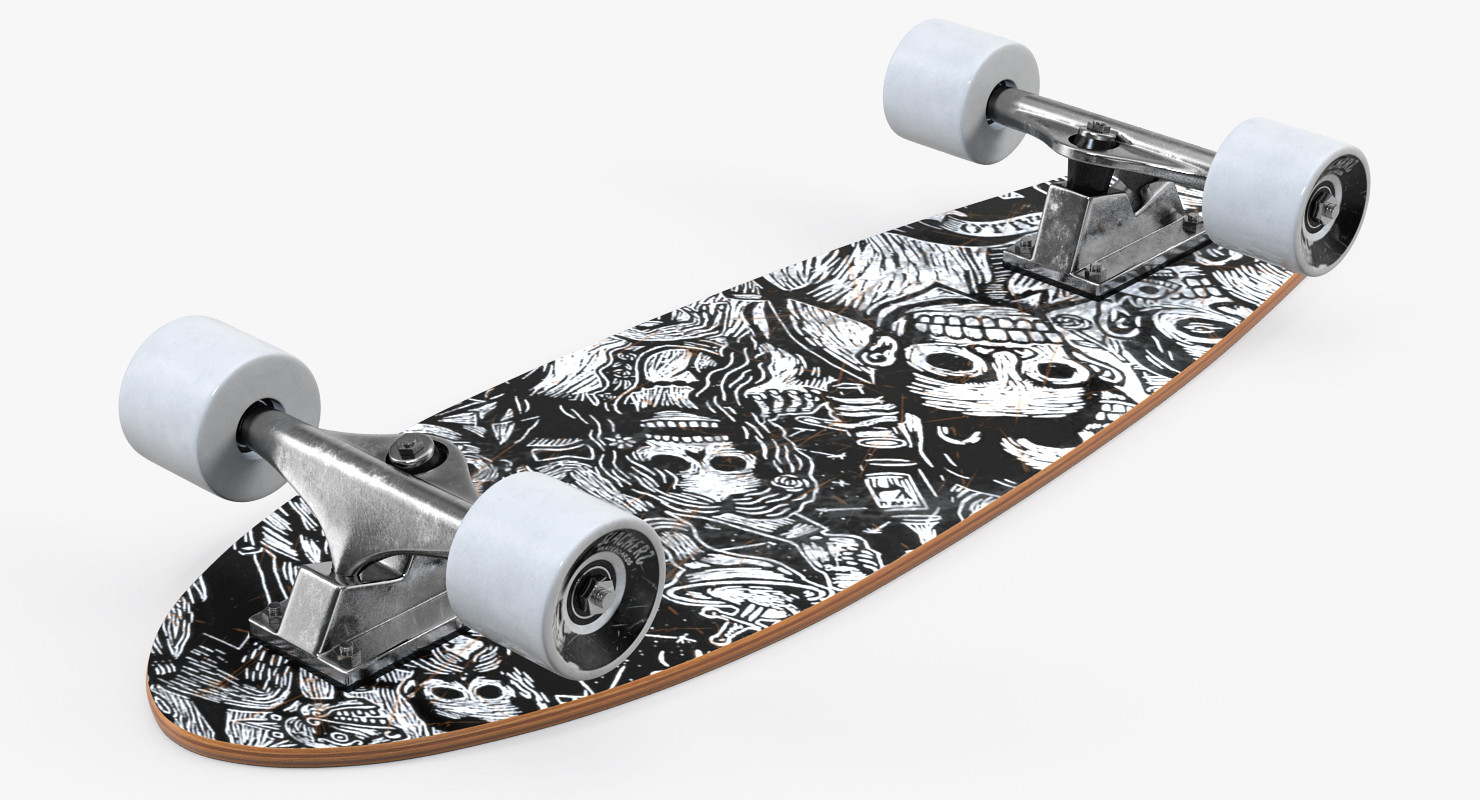 3D Fishtail Cruiser Skateboard Slackers