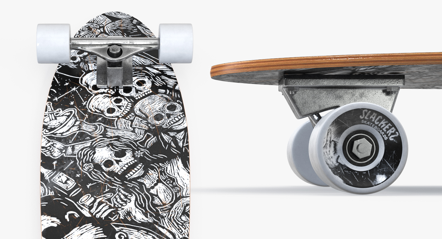 3D Fishtail Cruiser Skateboard Slackers