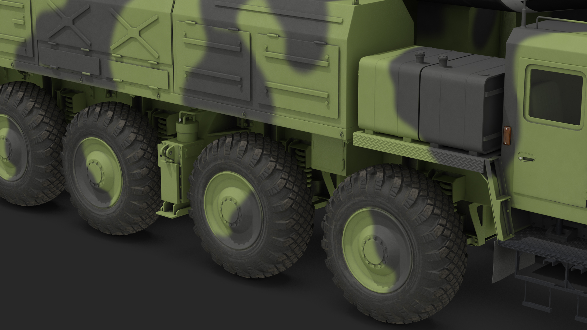 3D Hwasong-15 Transporter Erector Vehicle with Intercontinental Ballistic Missile Clean Rigged