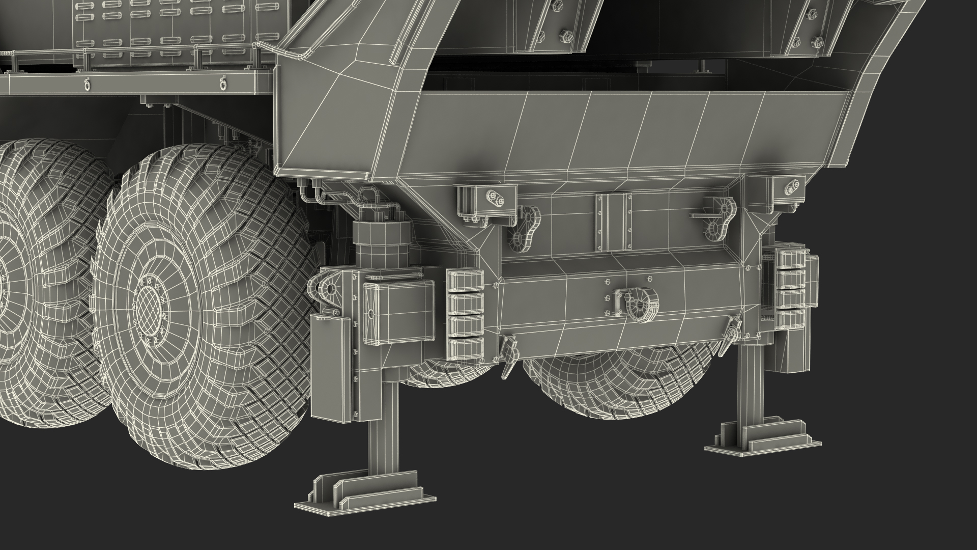 3D Hwasong-15 Transporter Erector Vehicle with Intercontinental Ballistic Missile Clean Rigged