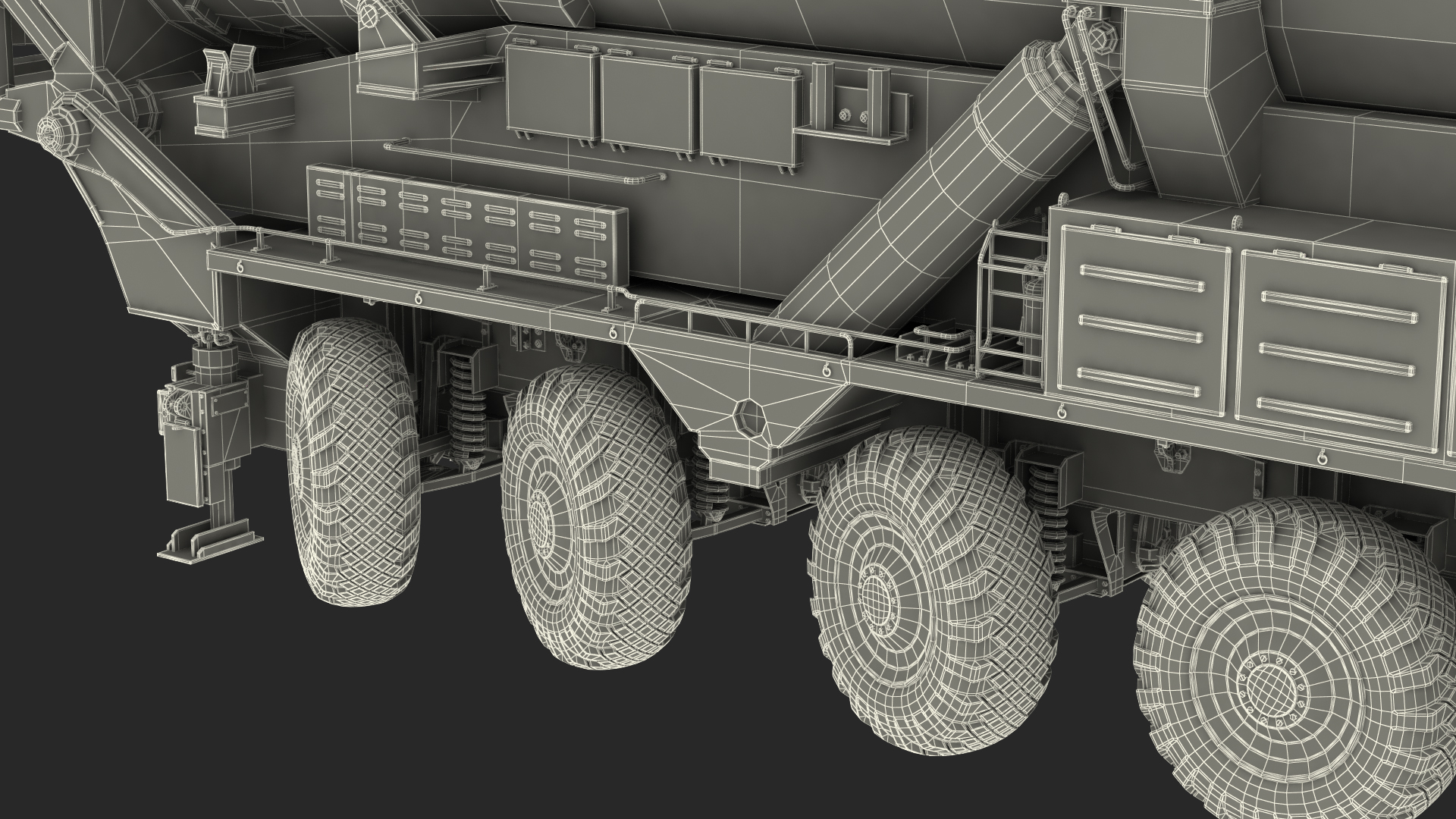 3D Hwasong-15 Transporter Erector Vehicle with Intercontinental Ballistic Missile Clean Rigged