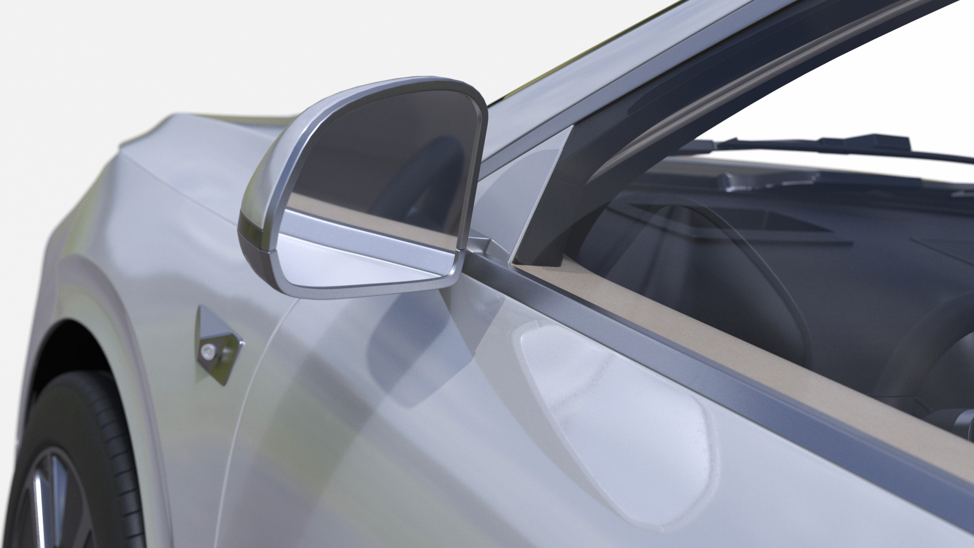 3D Compact SUV Pearl White model